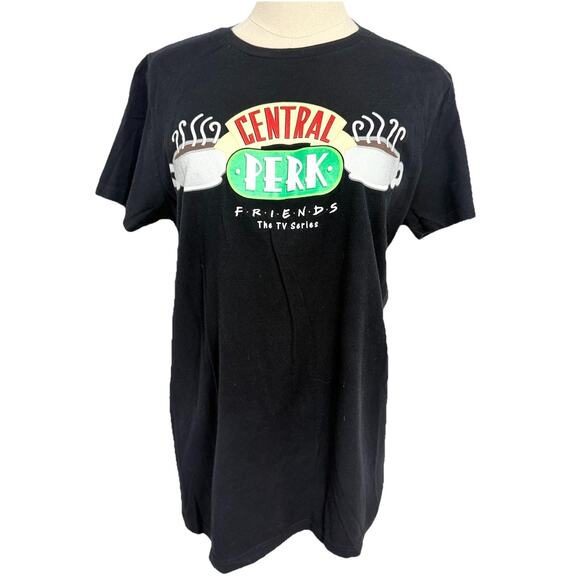 Friends TV Show Central Perk T-Shirt Adult Medium Short Sleeve Black Unisex - Picture 1 of 5